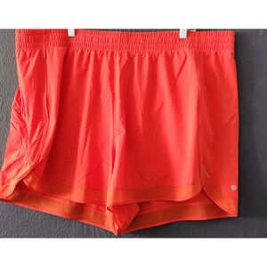 Women’s 3X Athleta Mesh Racer Run Activewear Workout Outdoor Short Orange